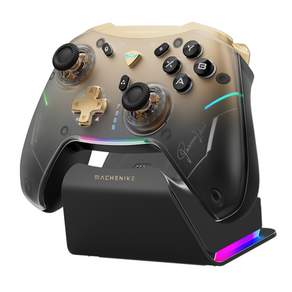 Machenike 메카닉 G5 Pro V2 무선 광학 컨트롤러 4K 해상도 핫 스왑 조이스틱 PC 안드로이드 iOS 닌텐도 스위치 호환 게임패드