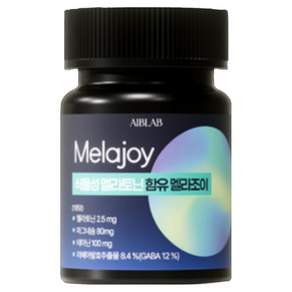 에이브랩 식물성 멜라토닌 2.5mg 함유 멜라조이 식약처 인증 HACCP 테아닌 가바 마그네슘 함유 800mg