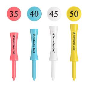 제이제이홈 골프티 골프티꽂이 명품 대나무, 화이트, 50개