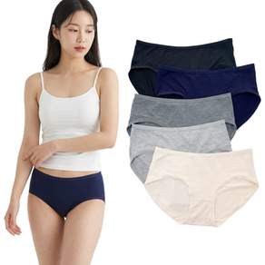 여성 데일리 면스판 팬티 5매 세트