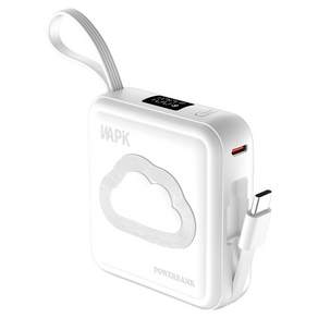 미니형 휴대용 고속충전 10000mAh 보조베터리 LED잔량표시 포함 C타입케이블 BEM2