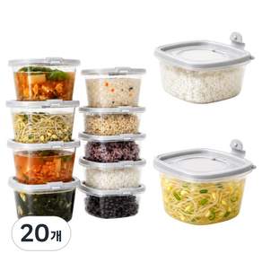 킷테이 국산 증기배출 전자레인지용기 냉동밥 국 소분 반찬통 환경호르몬 불검출 350ml+500ml