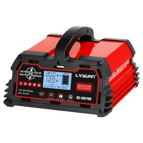 LVYUAN 다용도 고출력 오토바이 자동차 배터리 충전기 20A 10A 12V 24V 2025 모델 최신