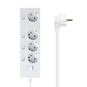 파워존 4000W 고용량 웨이브 개별스위치 과부하차단 4구 멀티탭 콘센트 50cm 1.5m 3m 5m 7m