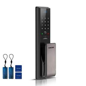 코콤 KDL-AC9500 카드키 현관문 무타공 푸시풀 번호키 현관 도어락 교체 설치 고리형 2개 + 부착형 2개