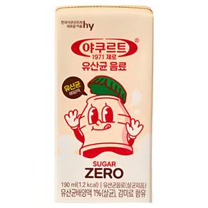 에치와이 야쿠르트 1971 제로, 24개, 190ml