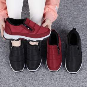 행텐 여성 발편한 패딩 퍼 털 미끄럼방지 슬립온 HT-625