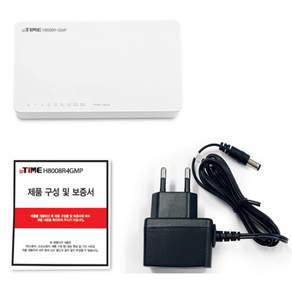 아이피타임 H8008R-IGMP 8포트 기가 스위칭 허브 1000Mbps 공유기확장