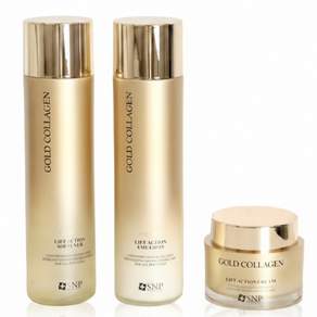 SNP 프리미엄 골드 콜라겐 리프트액션 토너150ml +로션150ml +크림50ml 기초 3종세트