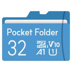 포켓폴더 Pocket Folder 마이크로 SD카드 MSD UHS-I C10 Fit
