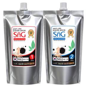 SnG 모링가 5분 스피드 트리트먼트 오징어먹물염색 칼라크림 새치커버염색약 500g