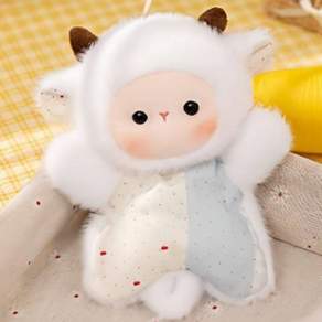 pipimo 귀여운 애착인형 봉제인형 말랑 스퀴시 양 인형 선물용 장식