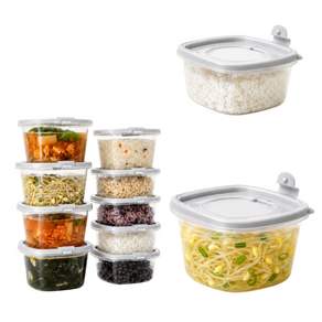 [증기배출] 킷테이 국산 전자레인지 냉동 밥 국 소분 용기 350ml+500ml