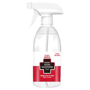 미라클 오리진 스프레이 손소독제 500ml 에탄올 70% 뿌리는 액체타입