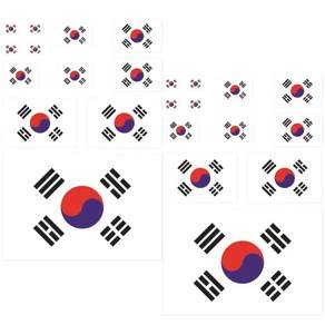 태극기 스티커 한국 국기 차량용 스티커 방수