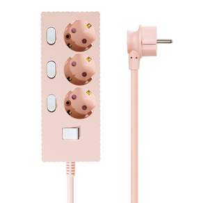 파워존 자동소화 4000W 고용량 웨이브 개별스위치 과부하차단 3구 멀티탭 50cm 1.5m 3m 5m 7m