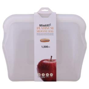 미스티파이 플레티넘 실리콘백 지퍼백 에코지퍼백 450ml 700ml 1L 1.5L Mistifi 중 대 특대 특특대 냉장고정리 용기 에코팟 실리팟