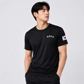 쿨링 ROKA 로카티 반팔 남여공용 로카 코리아아미 기능성 반팔티 단체 티셔츠 운동복