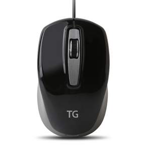 TG-M500U 무소음 인체공학 유선마우스 최적의 무소음 클릭감 블랙