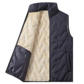 춘게엘 (M~5XL) 빅사이즈 남녀공용 가을 겨울 기모 조끼 커플 패딩 자켓 R222