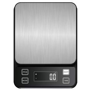Loftylife 주방저울 5kg 0.1g 고정밀 IP67 방수 방진 AAA 건전지 4개 증정 g kg ml 단위