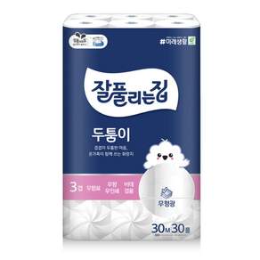 잘풀리는집 두툼이화장지 3겹 30m 비데겸용/신제품