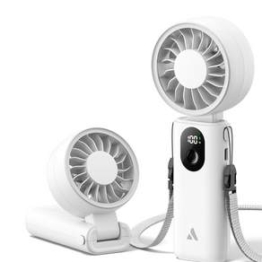 Aecooly 휴대용 선풍기 저소음 BLDC 미니 핸드 목걸이 급속 냉각 대용량 3500mAh 강풍 접이식 넥밴드 선풍기