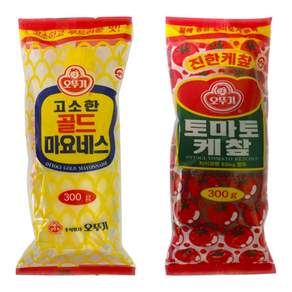 오뚜기 고소한골드 마요네즈+토마토 케챂 각1개씩 세트(2개x300g)