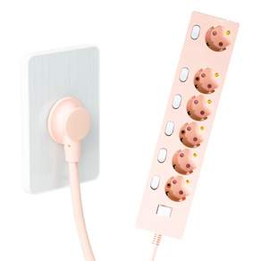 파워존 6구 납작멀티탭 고용량 웨이브 개별스위치 과부하차단 콘센트 50cm 1.5m 3m 5m 7m