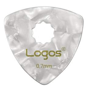 로고스 국산 기타피크 미끄럼방지 홀피크 0.5mm