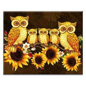 FASEN 액자 보석십자수 캔버스형 DIY 키트 40 x 50 cm