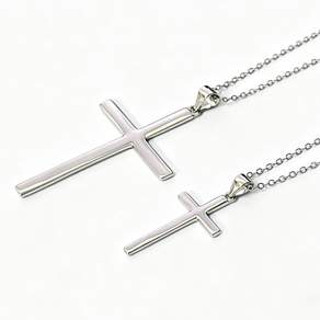 AGAPE 순은 S925 십자가2 목걸이