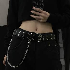 lk 핸운복쭈 남여공용 청바지 펑크 체인 벨트 펑키 힙합 레이어링