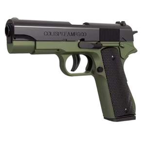 M1911 탄피배출 자동 연발 너프건 권총 MJS JOYFUL, 블랙, 1세트