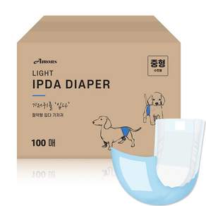 아몬스 국산 입다 남아용 강아지 기저귀 100매