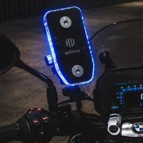 알리노 오토바이 자석 충전거치대 LED USB연결 5V 패드 딱판 (썬바이저 없음 X)
