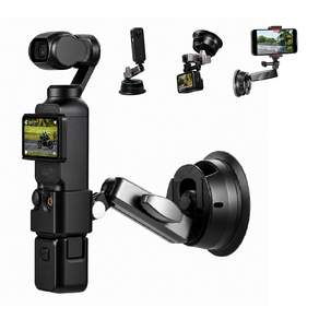 GoPro Pocket 4P/4/3/nano/Action 6/Insta360 X5/GoPro 및 기타 GoPro 카메라와 호환되는 범용 차량용 흡착식 마운트입니다