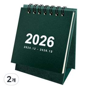 연휴표시 2026년 책상 미니달력 데스크캘린더 2025년 12월 포함