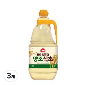 해표 양조식초, 1.8L, 3개
