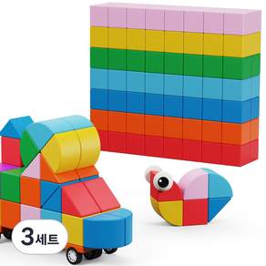 MIMARU 아기 자석블록 레인보우 혼합구성 38p
