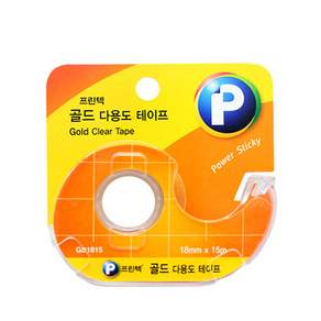 [123187]골드다용도테이프(디스펜서/ GD1815 /18mm x 15m/프린텍)