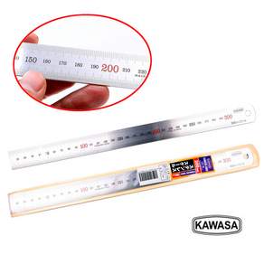 KAWASA 가와사 일본 일산 철직자 300mm 30cm 유광 스텐레스자 철자 스틸자 직자