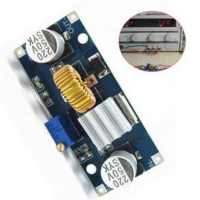 DC-DC 벅컨버터 XL4015 - 4-38V 입력 1.25-36V 출력 - 5A 75W 가변 강압 모듈 방열판 포함
