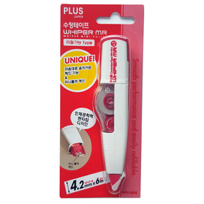 플러스 수정테이프 4.2mm x 6m WH-604
