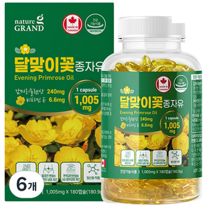 네이처그랜드 달맞이꽃종자유 180캡슐 감마리놀렌산 콜레스테롤개선 GLA