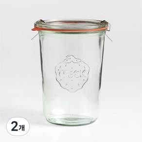 WECK 웩 몰드형 유리용기 고무링 클립포함
