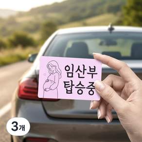 DMmade 신생아 임산부 영유아 탑승중 운전중 현관문 차량 스티커 자석 탈부착 임신출산 선물