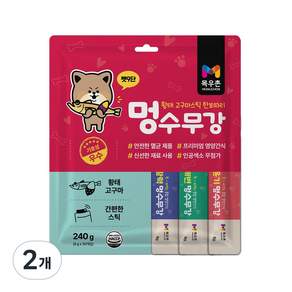 목우촌펫 강아지 펫9단 멍수무강 강아지 짜먹는 영양 간식 유산균 10p + 피부 10p + 면역력 10p 세트