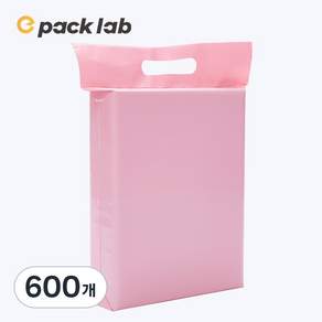 epacklab 핑크 손잡이 택배봉투 0.07mm LDPE 접착식 의류 포장봉투