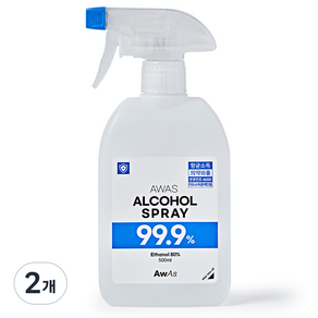 AWAS 이도소독용에탄올 항균 살균 알콜 소독스프레이